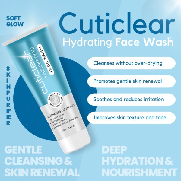 Cuticlear Hydrating Face Wash | Deep Hydration & Gentle Cleansing for Radiant Skin