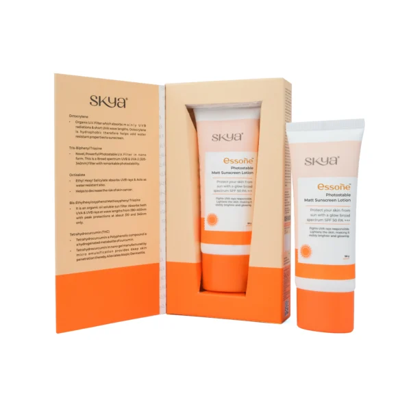 SPF 50 PA+++ Sunscreen that fights UVA and UVB rays and reduces tanning
