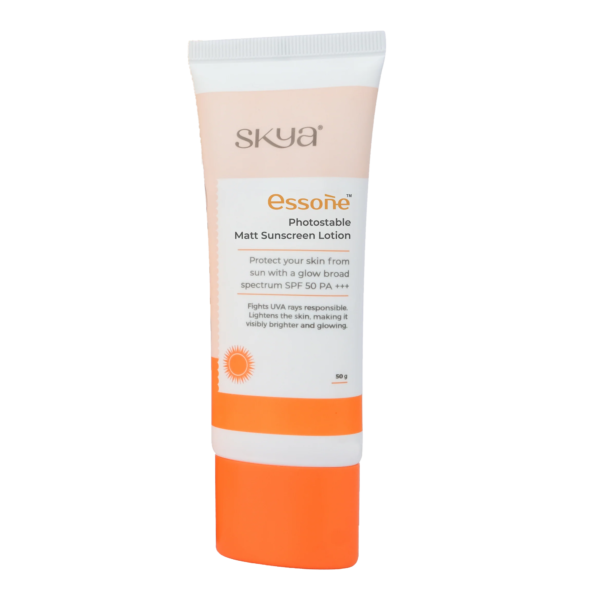 Essone Photostable Matt Sunscreen Lotion SPF 50 PA+++ | Broad Spectrum Sun Protection & Skin Brightening