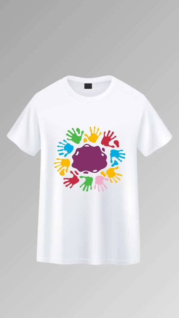 Celebrate Holi with a Classic White T-Shirt