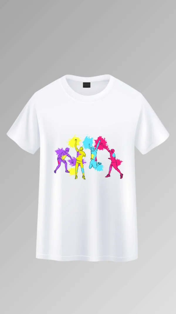 Celebrate Rangotsav White Holi T-Shirt
