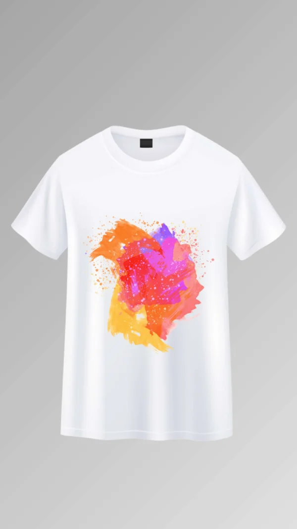 Holi Dhamaka White Festive T-Shirt