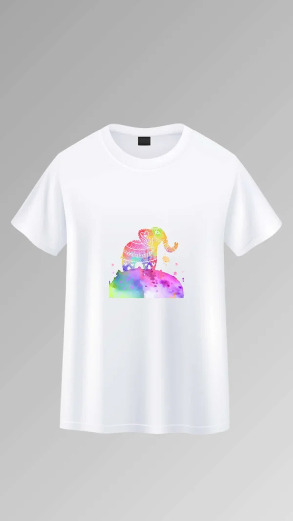 Color Craze White Holi T-Shirt