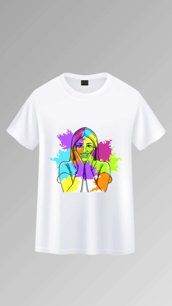 Holi Diva White T-Shirt for Women