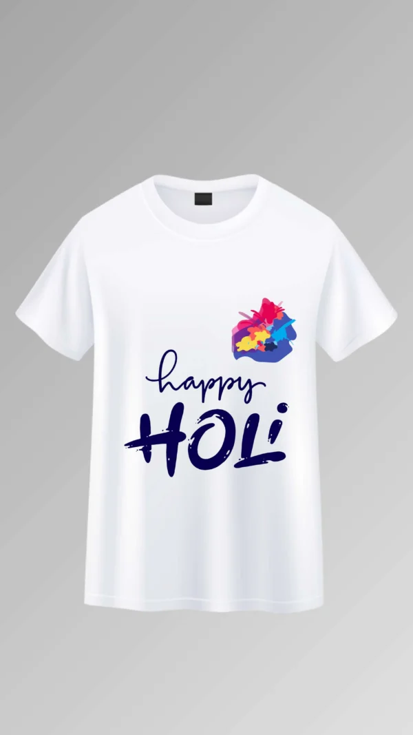 RangBarse Classic White Holi T-Shirt