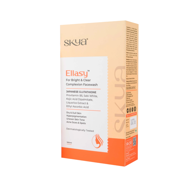 Ellasy Bright & Clear Complexion Facewash | Japanese Glutathione, Kojic Acid & Liquorice Extract | Fades Spots & Brightens Skin Tone