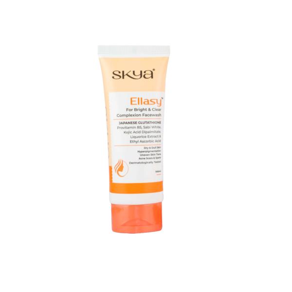 Ellasy Bright & Clear Complexion Facewash | Japanese Glutathione, Kojic Acid & Liquorice Extract | Fades Spots & Brightens Skin Tone